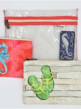 Sun N Sand Artistic Canvas Collection by Paul Brent Clear Travel Set PB1093B