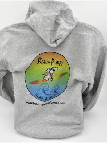 Beach Puppy Heavy Blend Men’s/Unisex Sport Grey Full Zip Hooded Sweatshirt G186SG