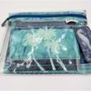 Sun N Sand Artistic Canvas Paul Brent Clear Travel Set PB1033 Clear case with two Palm Tree Canvas cases 2