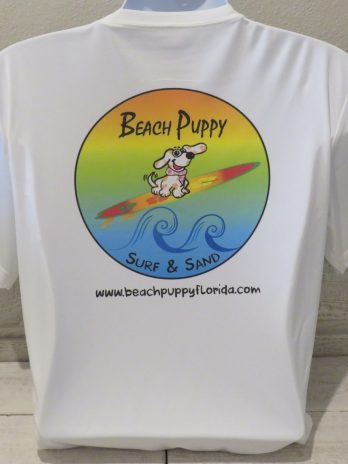 Beach Puppy White Dry Fit Adult Competitor Tee ST350PERFW