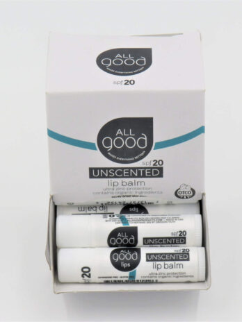 All Good Unscented Lip Balm SPF 20 Sunblock AG171