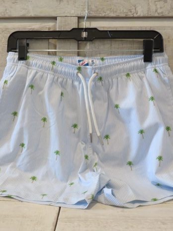 Bermies Palm Light Blue Pin Stripe 3.0 Swim Trunk BERPALMLBSTRIPE