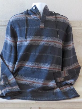 Jetty Quintin Indigo Cotton Twill Pullover Hoodie F22QUINMPIND