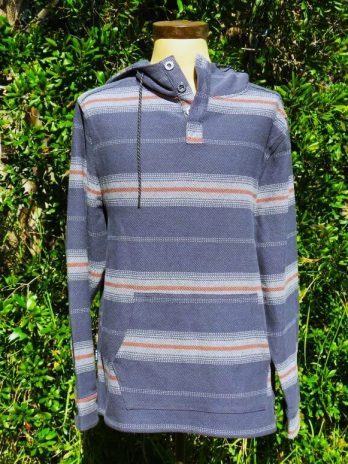 Jetty Quintin Indigo Cotton Twill Pullover Hoodie F22QUINMPIND
